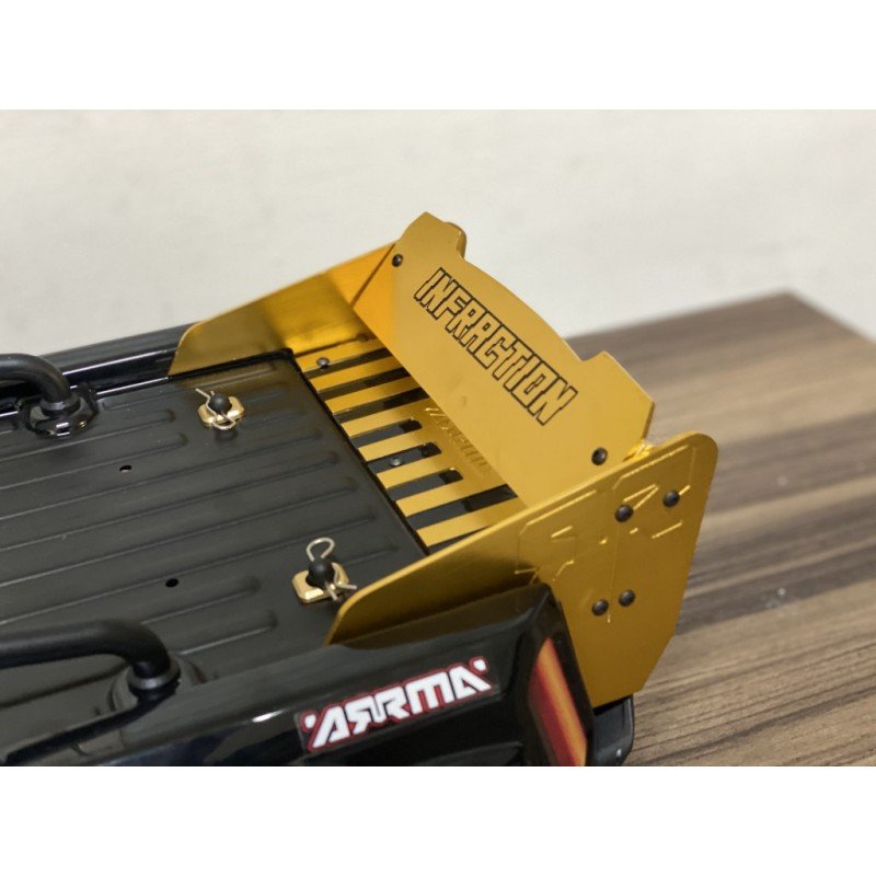Rear Wing Spoiler Adjustable GOLD for ARRMA Infraction 1/7