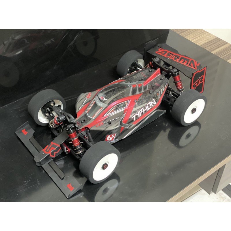 Adhesive Red F1 Front Wing and Rear Wing BLACK Edition kit for ARRMA Typhon 6s