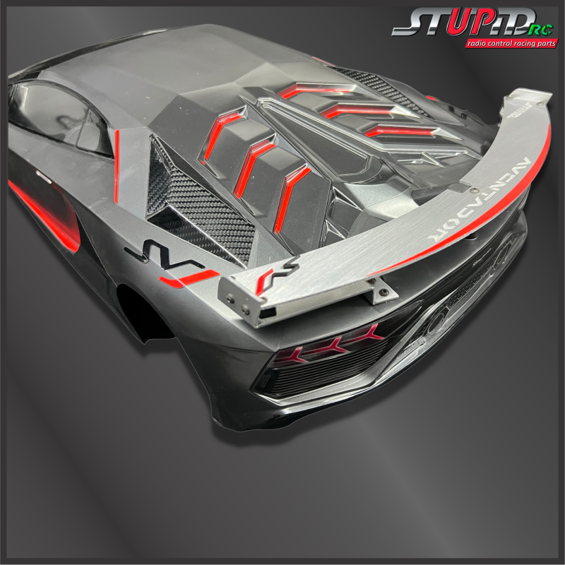 Rear Wing Aluminum for Lamborghini Jota Bittydesign Body