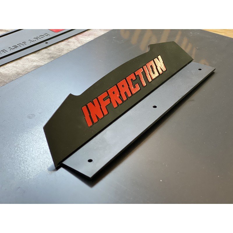 Rear Wing Spoiler BLACK for ARRMA Infraction 1/7