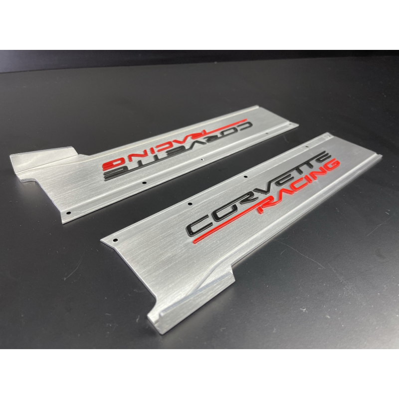 Protoform Corvette C8 1/7 Aluminum Side Skirts with Body Lock fits Felony / Infraction