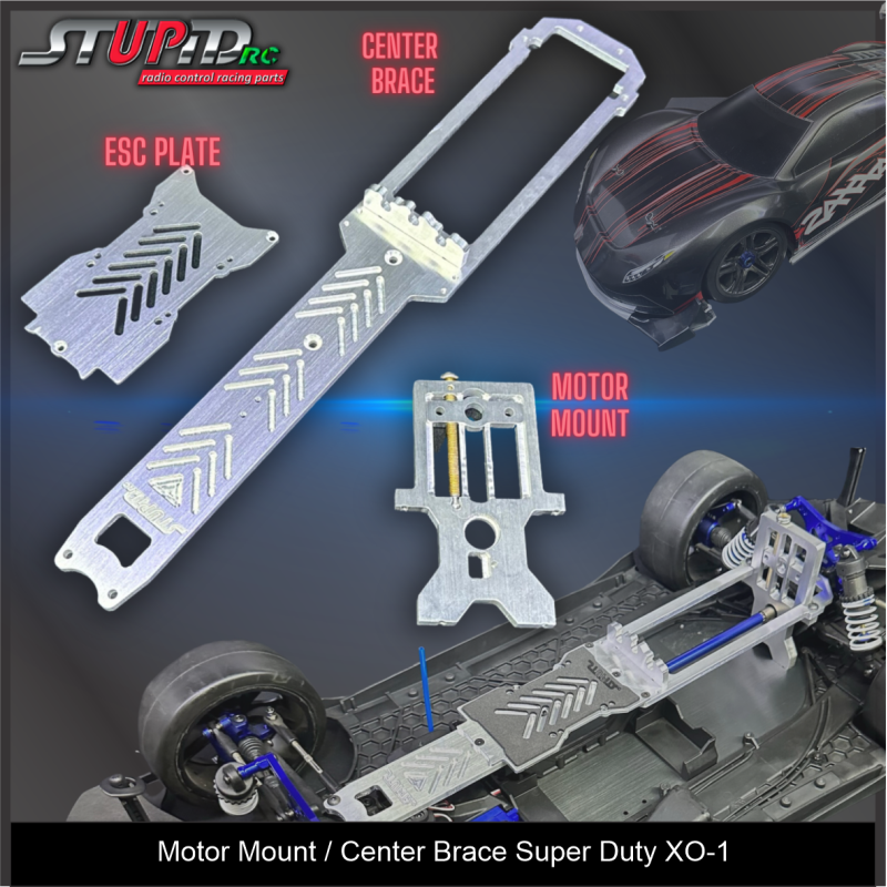 Traxxas XO-1 Compatible SUPER Duty Motor Mount/Center Brace