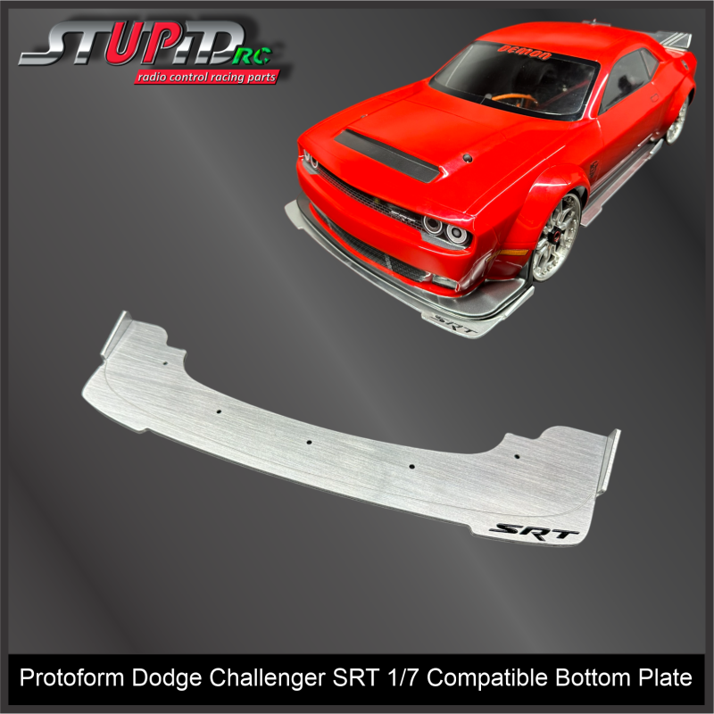 Protoform Dodge Challenger SRT 1/7 Compatible Aluminum Bottom Plate