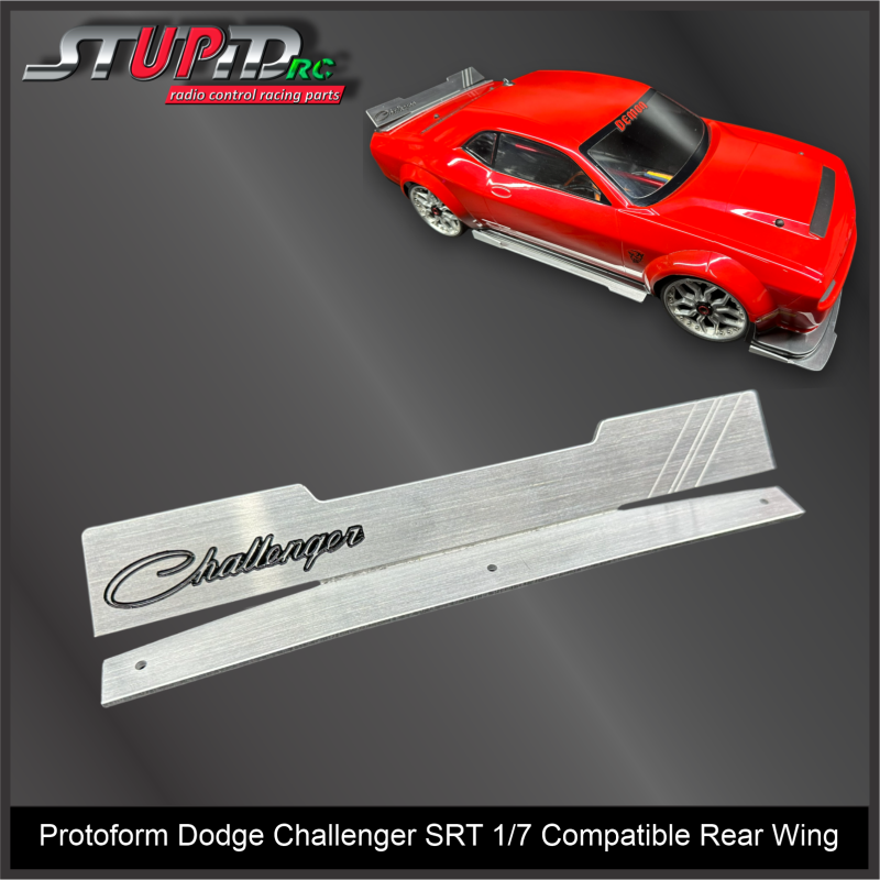 Protoform Dodge Challenger SRT 1/7 Compatible Aluminum Rear Wing