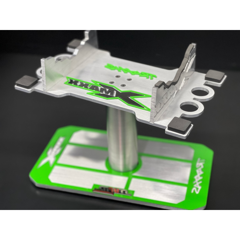 RC Car Work Stand Rotate 360 GREEN Edition - Compatible with Traxxas XMAXX