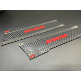 Aluminum Side Skirts / Body Locks For Arrma Infraction 6S BLX (Red) - RC Upgrade Parts
