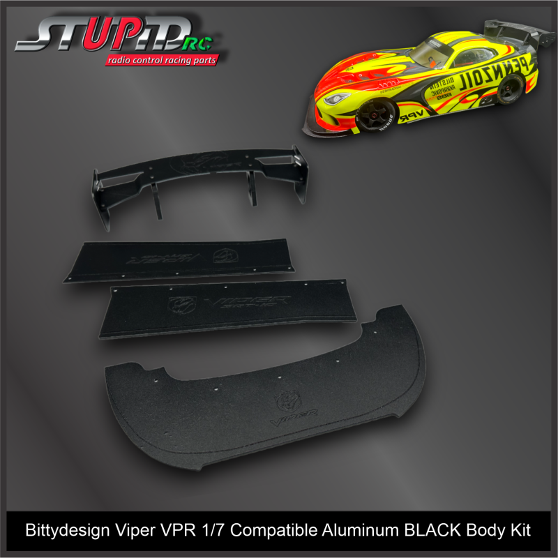 Bittydesign Viper VPR 1/7 Compatible Aluminum BLACK Body kit