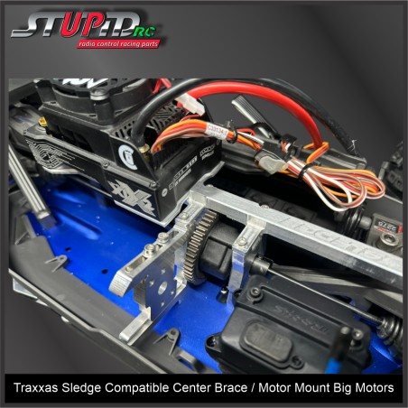 Traxxas Sledge Compatible Center Brace / Motor Mount for Big Motors