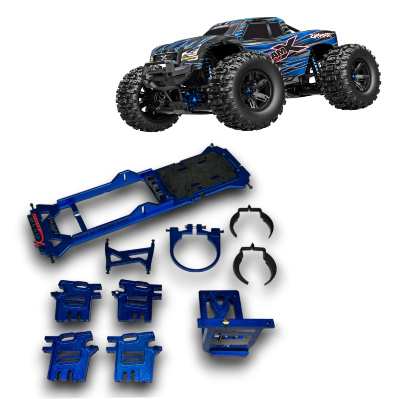 Extreme Series Motor Mount/Brace for Xmaxx BLUE Edition