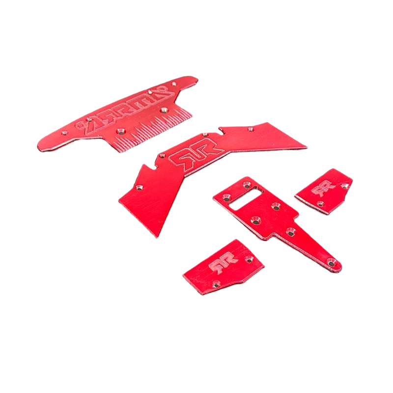 Skid plate V2.0 RED Edition for ARRMA Limitless / Infraction / Felony